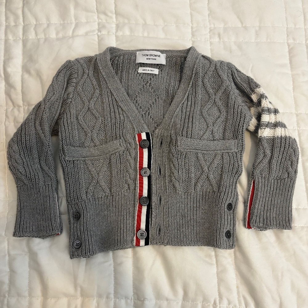 Toddler Them Brown Cardigan, 2T